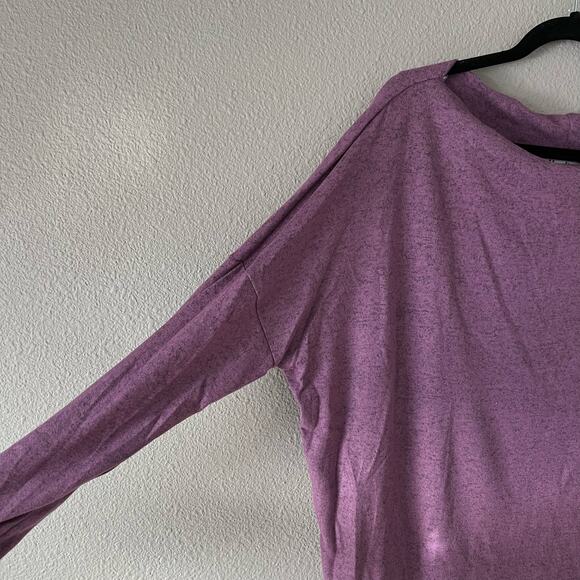 Slouchy Dolman Long Sleeve Hacci Knit Boat Neck Relaxed Women Sweater Blouse - Picture 5 of 8